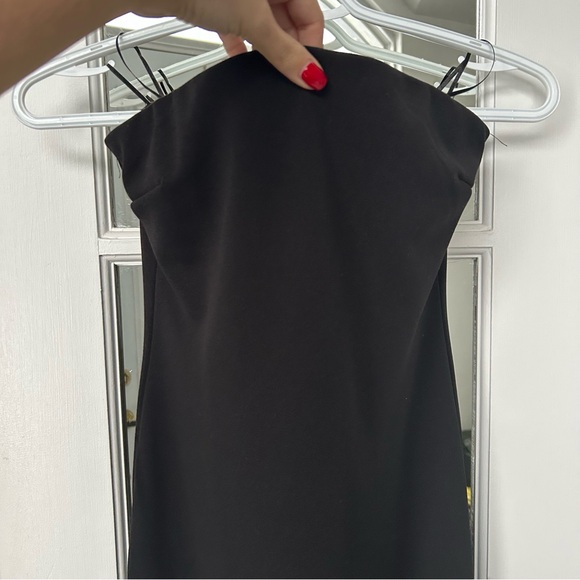 Black Strapless Midi Dress / Size XS - Picture 6 of 6
